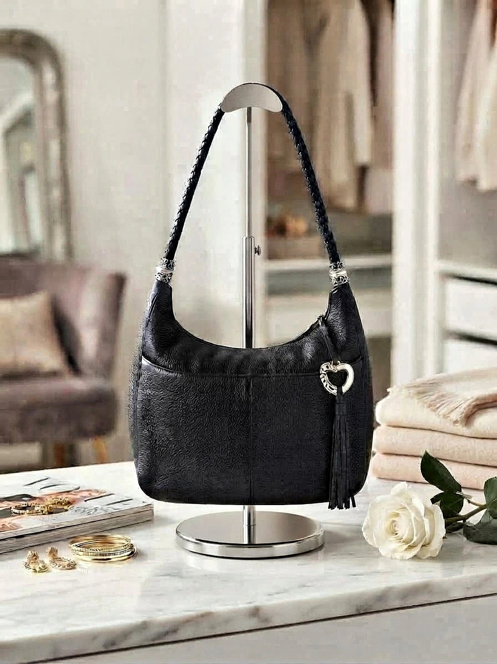 Brighton Black Shoulder Bag